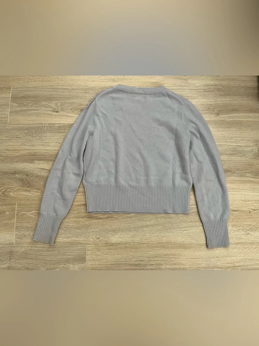J. Crew Women’s Cashmere Shrunken Crewneck Sweater Light Blue - Size Small